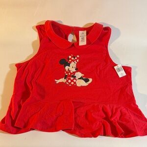 Disney Red Minnie Mouse Kids Blouse